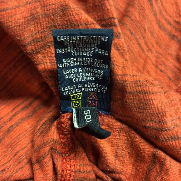 Buffalo David Bitton Men’s Long Sleeve Hooded T-Shirt Orange Size Medium - Picture 4 of 8